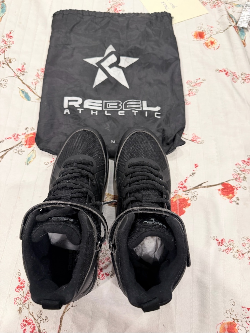 Rebel Athletic Black High Top Cheer Shoes Women’s 6.5 EU 38.5 | Never Worn